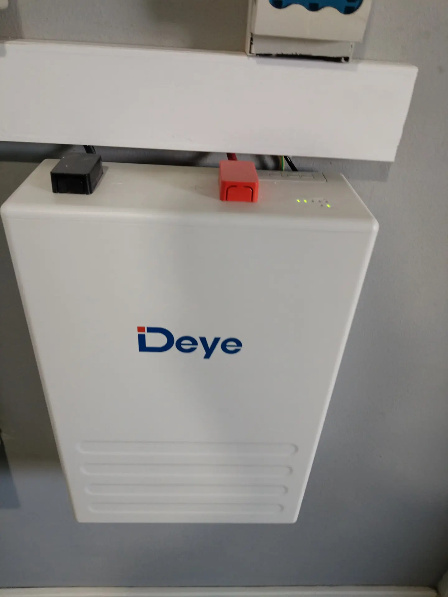 Installed Deye backup battery