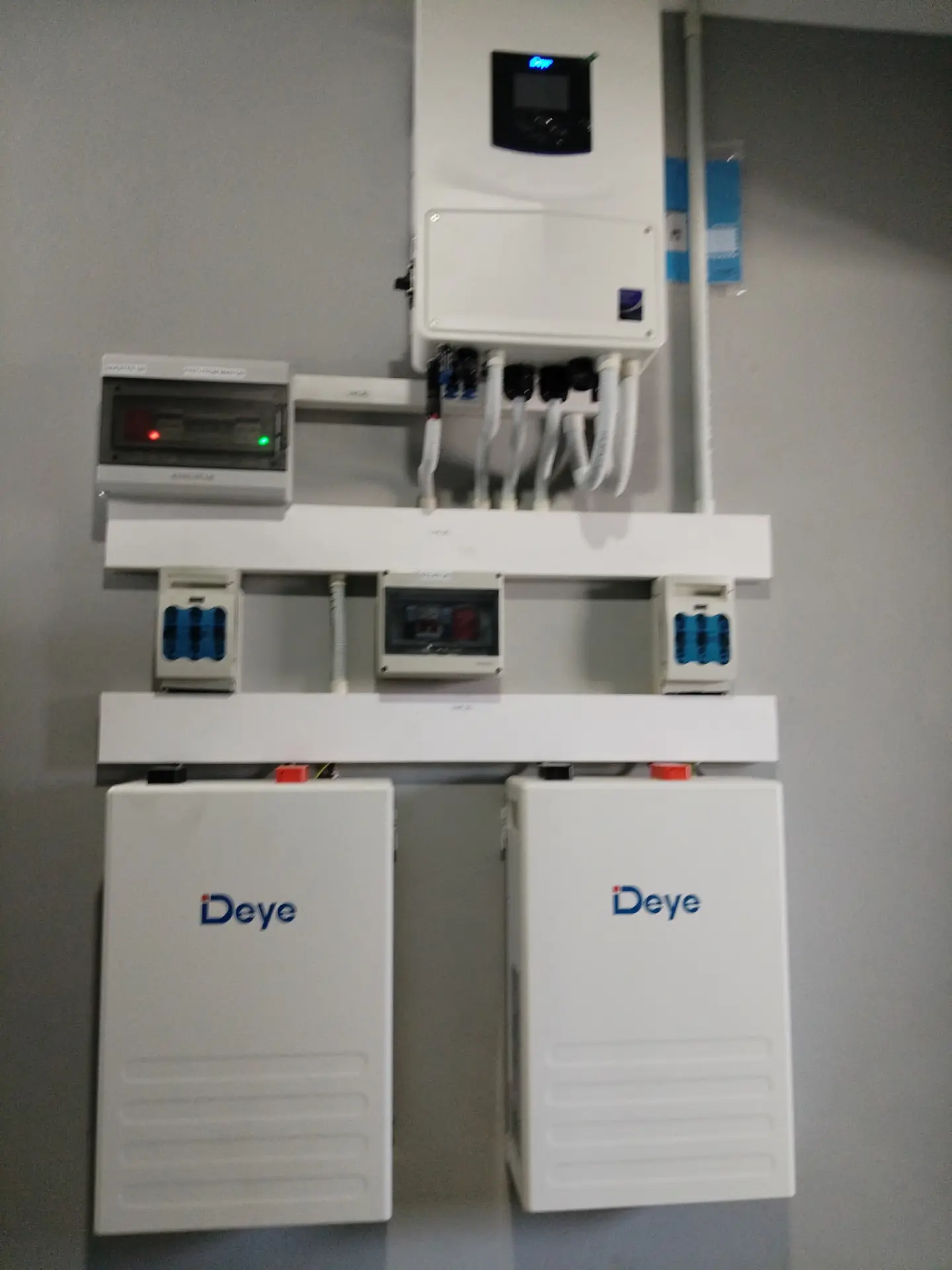 Completed Deye inverter and battery installation